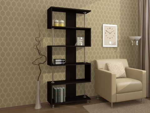 Стеллаж Зиг Заг/Разные Цвета