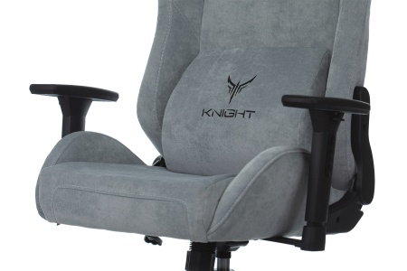Кресло игровое Бюрократ Knight N1 серо-голубое