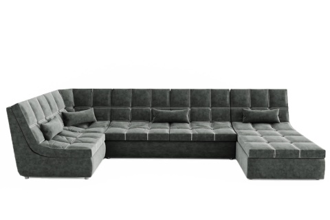 Диван Угловой Коста-Рика ППУ (Ш-3300 х Г-1800 х В-1020 мм)/Разные Цвета