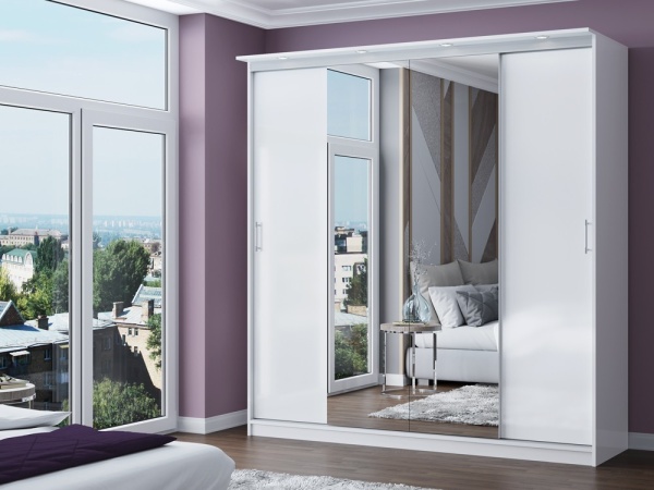 Шкаф-Купе Альба-3 (Ш-2000 х В-2220 х Г-720 мм)/Разные Цвета